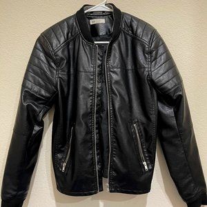 H&M  Leather Biker jacket  SIZE 14 yrs